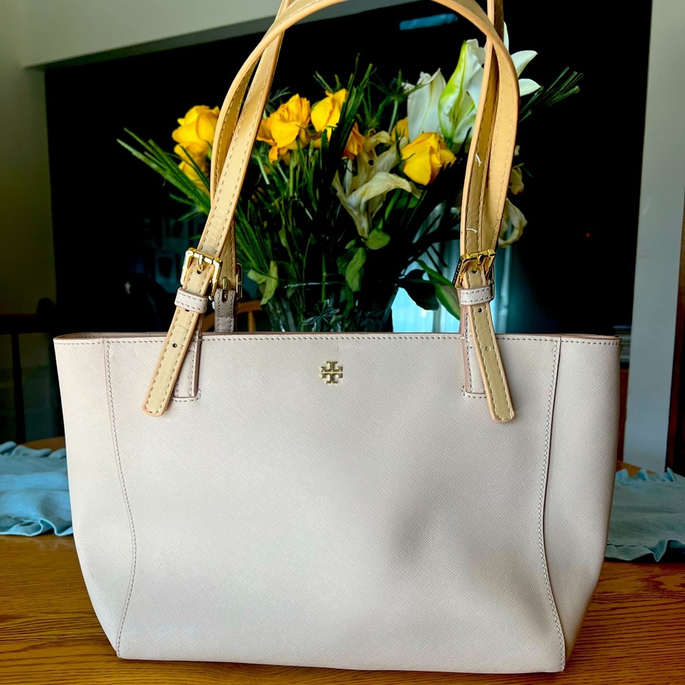 Tory Burch Pink Leather Tote